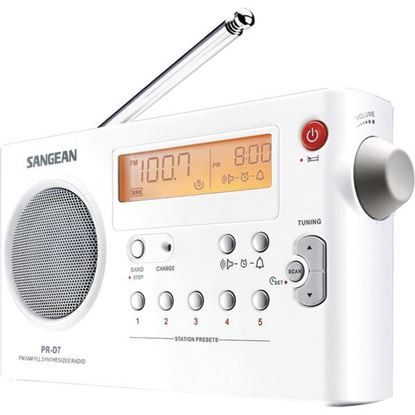 DGTL AMFM PORT RADIO WHT