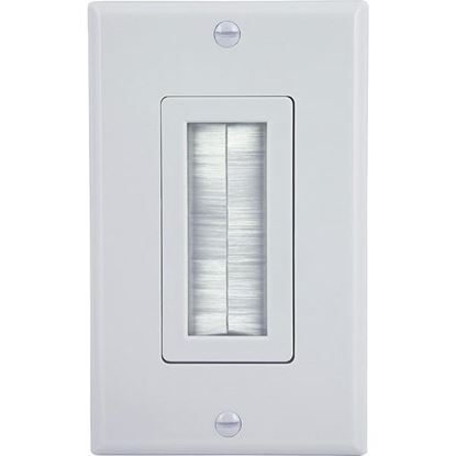 GE WALL PLATE SNGL WHT