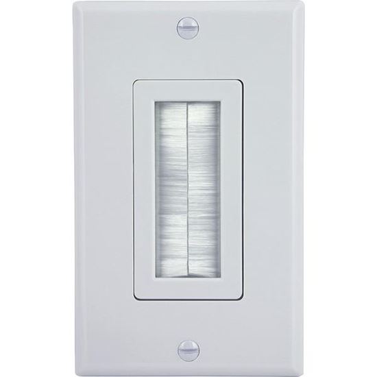 GE WALL PLATE SNGL WHT