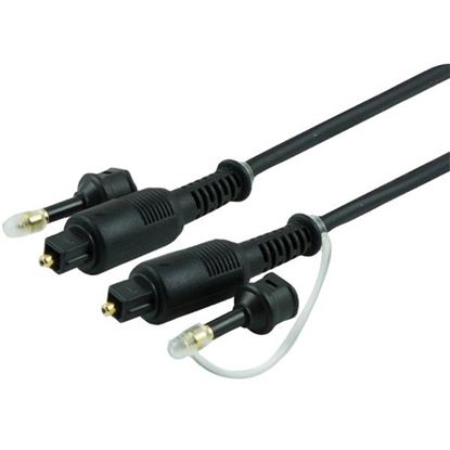 6FT TOSLINK FIBER CBL BLK