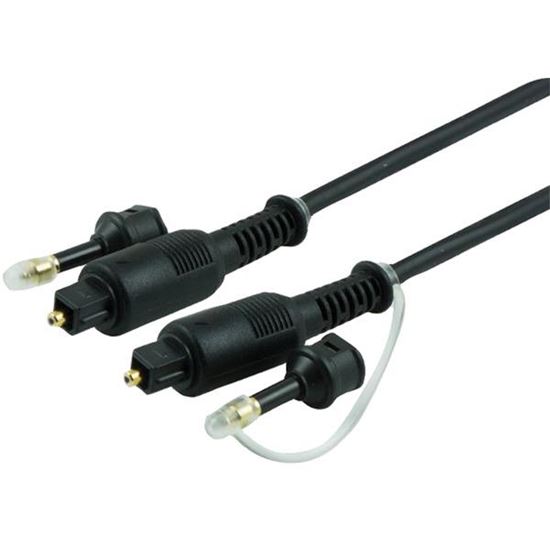 6FT TOSLINK FIBER CBL BLK