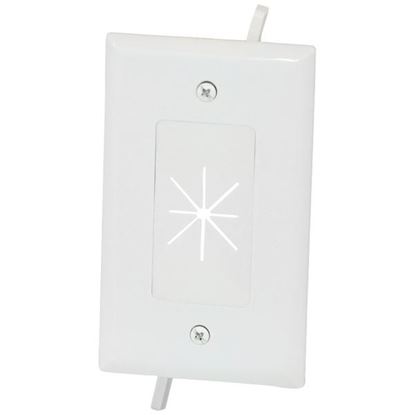 CBL PLATE W FLEX 1GNG WHT