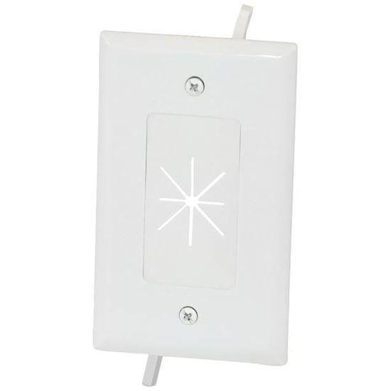CBL PLATE W FLEX 1GNG WHT