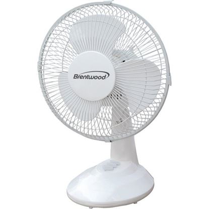 9IN OSCILATNG DSK FAN WHT
