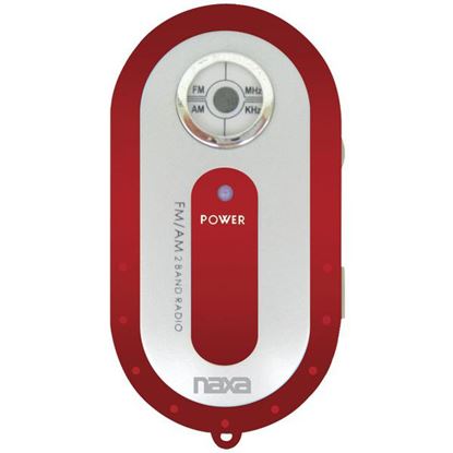 AMFM MINI PCKT RADIO RED