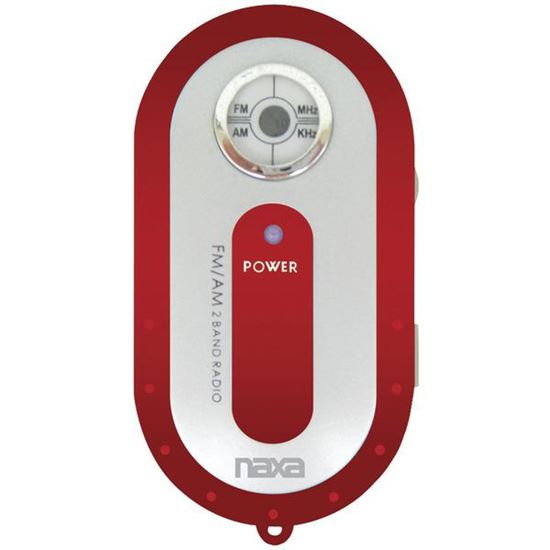 AMFM MINI PCKT RADIO RED