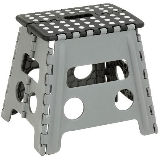 FOLDING STEP STOOL BLK