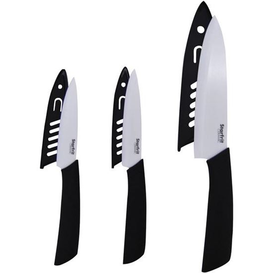3PC CERAMIC KNIFE SET