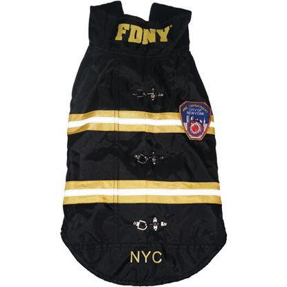 FDNY DOG COAT XS BLK