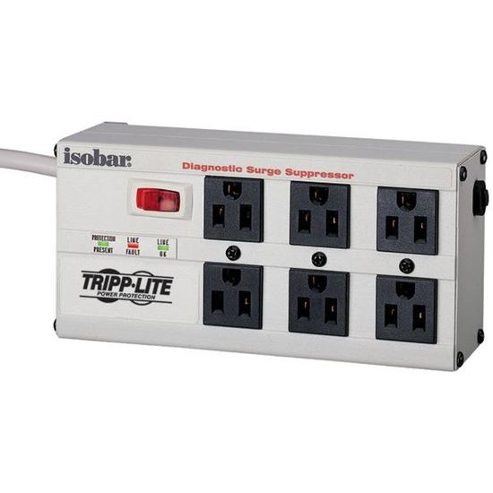 6 OUT SURGE W 6FT CORD