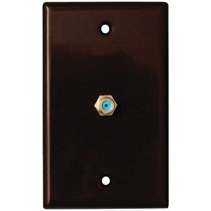 COAX WALL PLATE BROWN