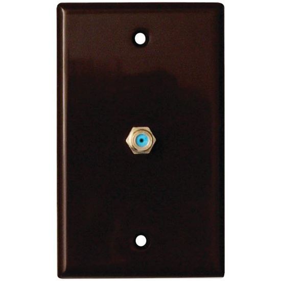 COAX WALL PLATE BROWN
