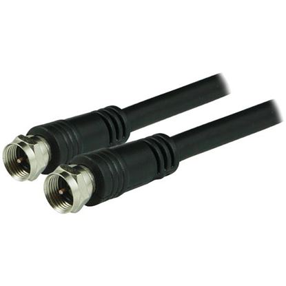 25FT RG6 COAX CBL BLK NKL