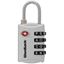 4 DIAL LUGGAGE LCK SLV