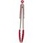 SILICONE TONGS 12IN RED