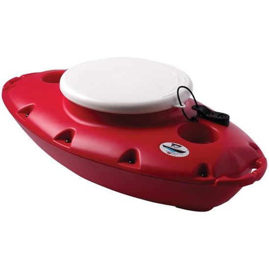 15QT FLOATING COOLER RED