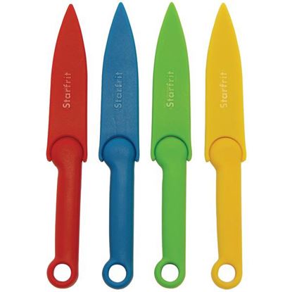 4 PAIRING KNIVES WCVRS