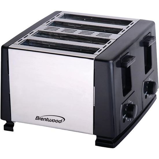 4 SLICE TOASTER BLK