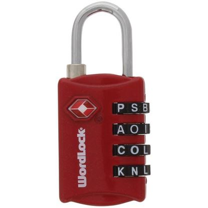 4 DIAL LUGGAGE LCK RED