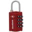 4 DIAL LUGGAGE LCK RED