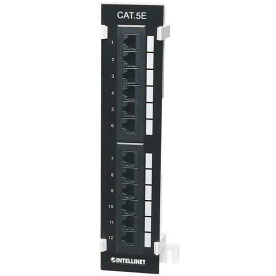 CAT-5E 12-PORT PATCH PANL