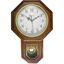 17IN WOOD PENDULUM CLK