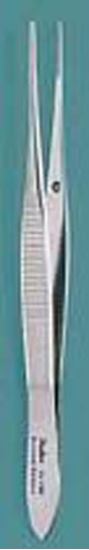 Eye Dressing Forcep Serrated 4  Straight - Miltex