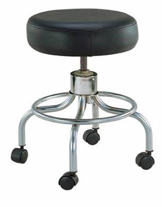 Classic Doctors Stool w-o Back w-FootRing Casters Drive