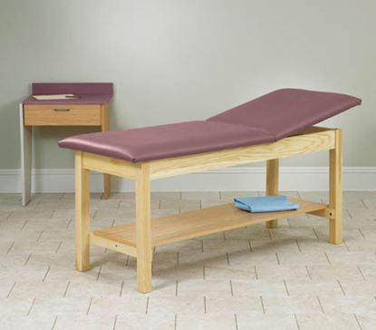 H-Brace Treatment Table Rising Top w-Shelf 24x72x31