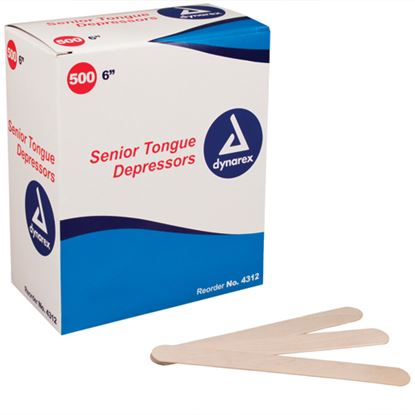 Tongue Depressors-Regular 6  Non-Sterile Bx-500