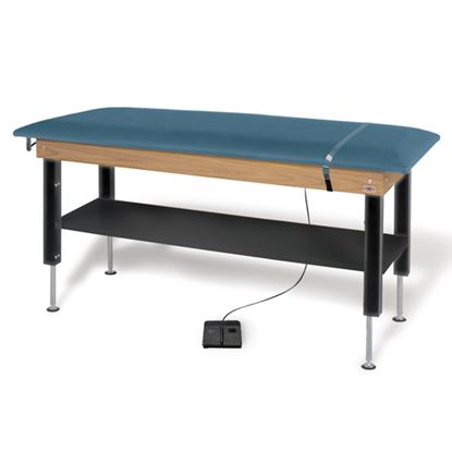 Hi-Lo Power Plinth Table with Shelf