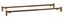 Universal Crossbar for Bed Rails Pair  (Brown Vein)