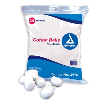 Cotton Balls  Non Sterile Medium Pk-2000