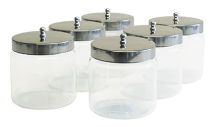 Dressing Jars 4  x 4   6-Case Glass