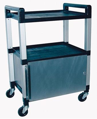 Utility Poly Cart w-Cabinet