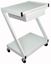 Z-Cart Steel 2-Shelf w-Drawer White