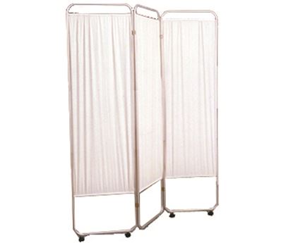 Three Panel Privacy Screen With Wheels